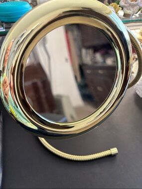 Gold Tone Versatile Magnifying Mirror
